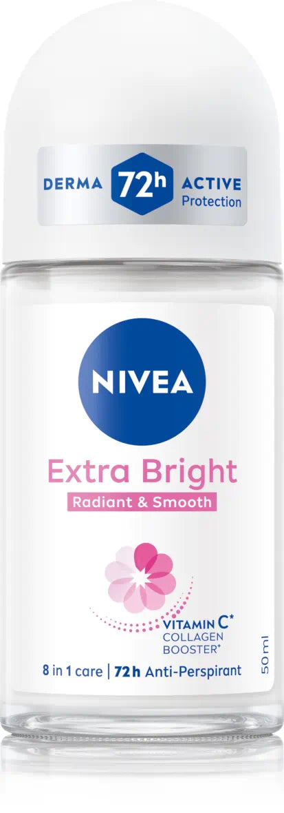 Nivea | Deodorant Roll On Women Extra Brightening Radiant & Smooth | 25Ml | Best Price in Pakistan original skincare product Pakistan مرکزی تصویر