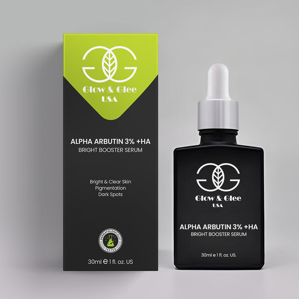 Glow & Glee Alpha Arbutin 3% + Ha Bright Booster Serum 30Ml | Best Price in Pakistan original skincare product Pakistan