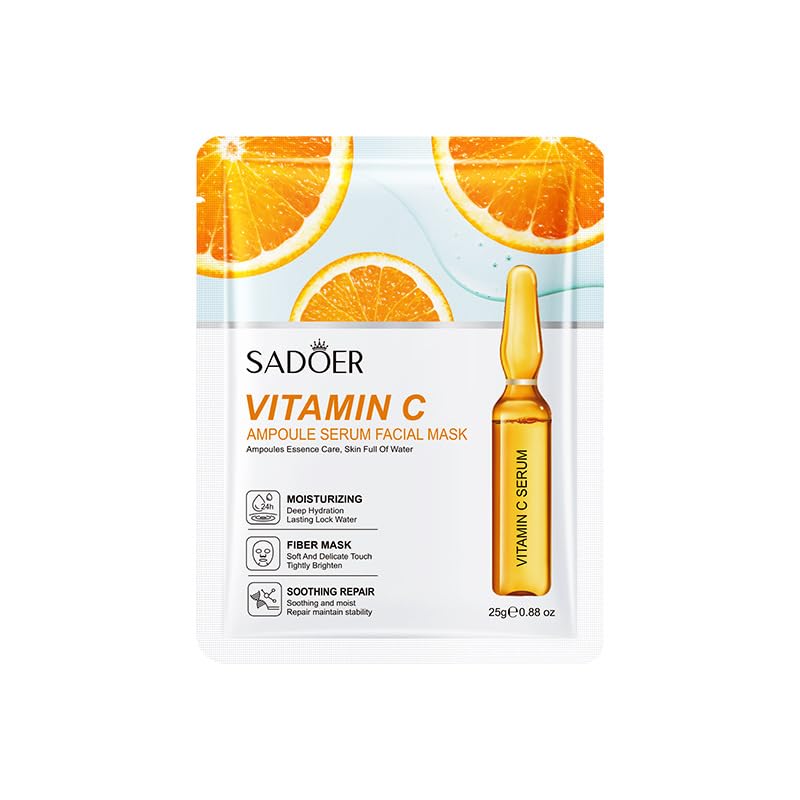 Sadoer | Vitamin C Ampoule Serum Facial Mask | 25g | Best Price in Pakistan original skincare product Pakistan Main image