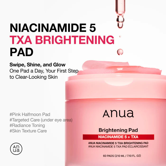 Anua | Niacinamide 5 TXA Brightening 60 Pads | Best Price in Pakistan original skincare product Pakistan Main image