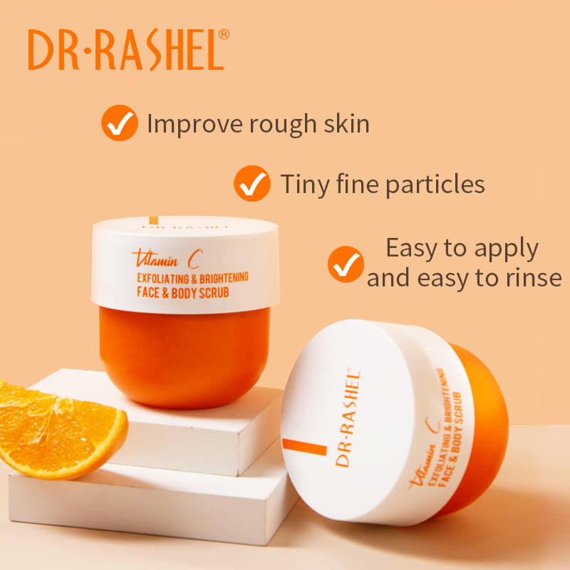 Dr Rashel Vitamin C Exfoliating & Brightening Face & Body Scrub 250Gm | Best Price in Pakistan original skincare product Pakistan Main image