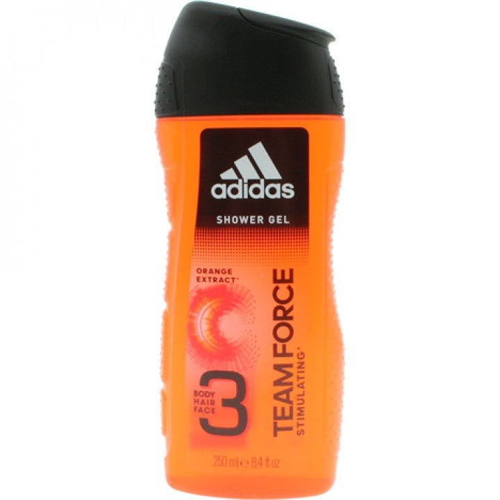 Adidas Shower Gel 3In1 Team Force Stimulating 13.5Oz/400Ml | Best Price in Pakistan original skincare product Pakistan