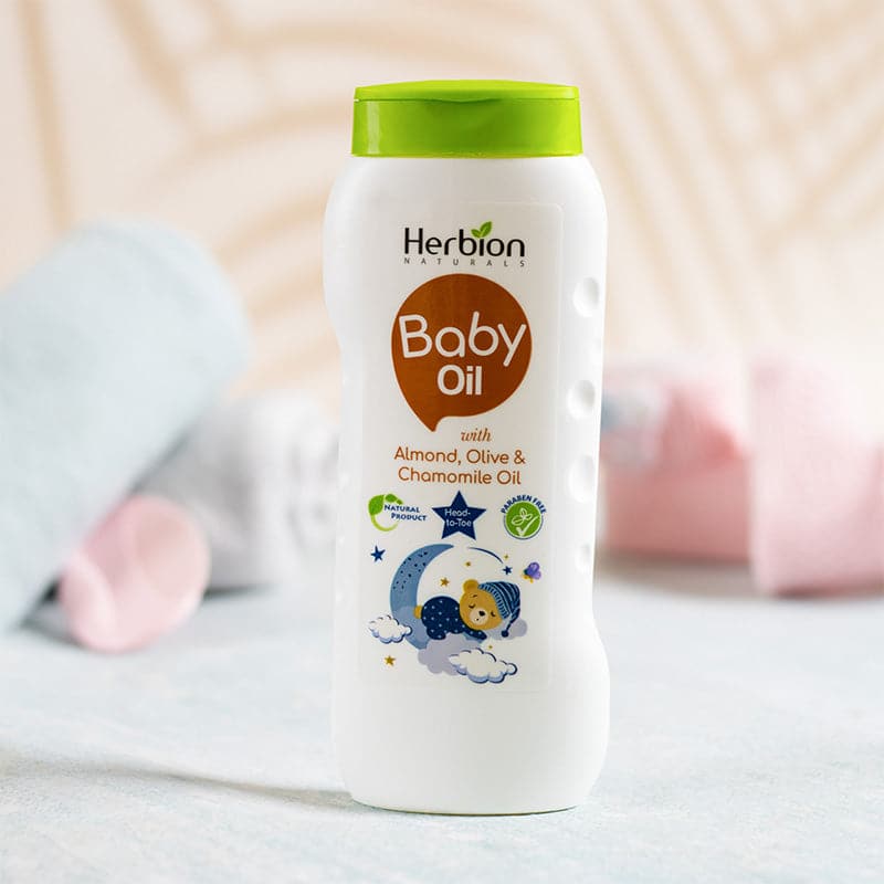 Herbion Baby Oil | Best Price in Pakistan original skincare product Pakistan