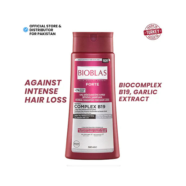 BIOBLAS FORTE SHAMPOO | 360ml | Best Price in Pakistan original skincare product Pakistan Main image