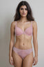 BLS | Emma Wired And Padded Lace Bra Set | Pink | Best Price in Pakistan original skincare product Pakistan