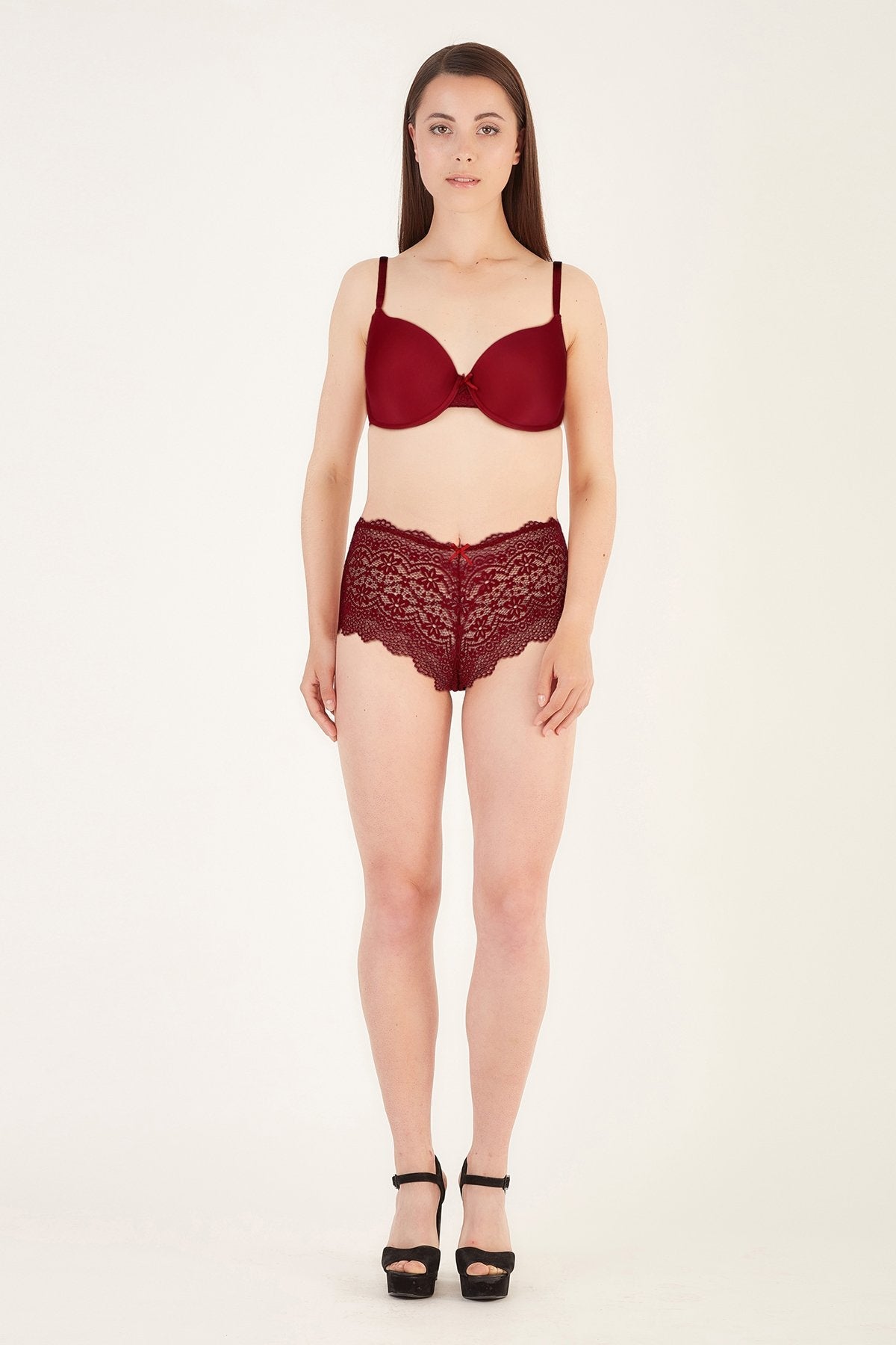 BLS | Fiona Wired And Padded Bra Set | Burgundy | Best Price in Pakistan original skincare product Pakistan