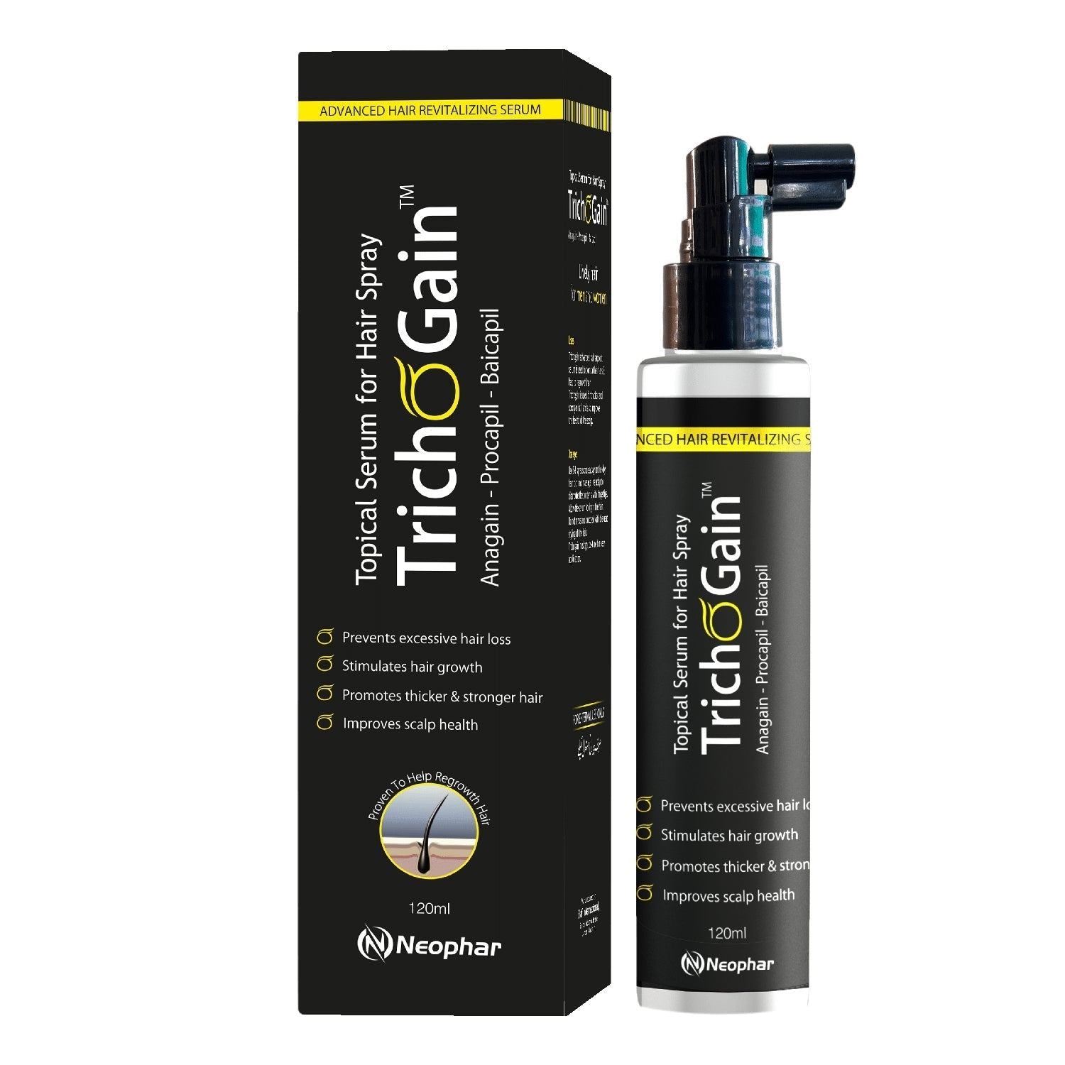Neophar | Trichogain Spray For Hair Growth | Best Price in Pakistan original skincare product Pakistan Main image