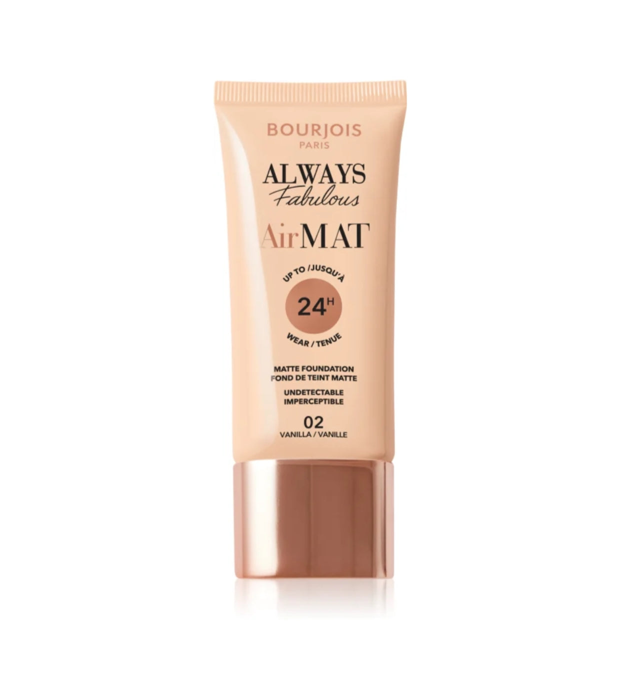 Bourjois | Always Fabulous Air Mat Foundation | 02 Vanilla | Best Price in Pakistan original skincare product Pakistan مرکزی تصویر