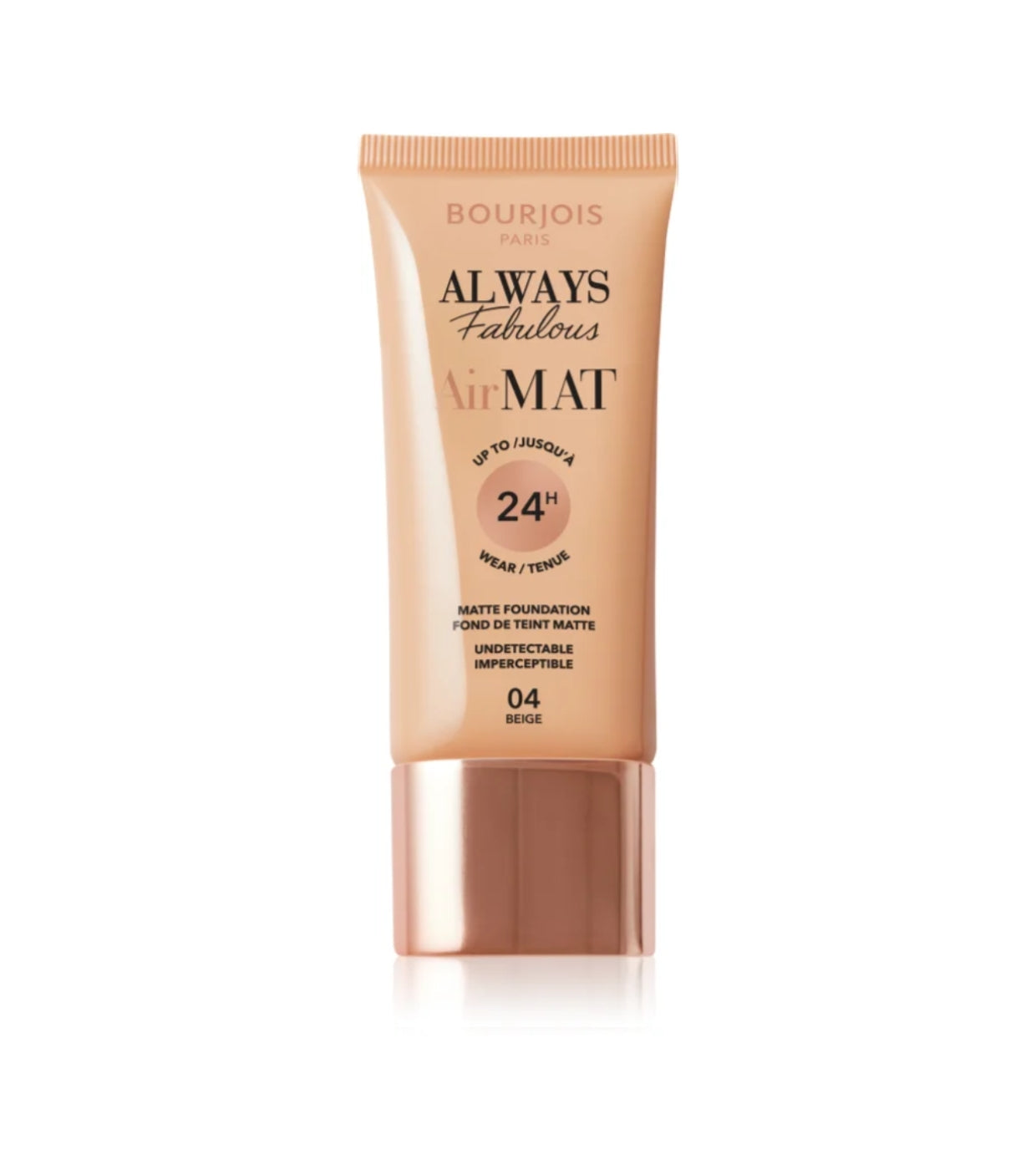 Bourjois | Always Fabulous Air Mat Foundation | 04 Beige | Best Price in Pakistan original skincare product Pakistan مرکزی تصویر