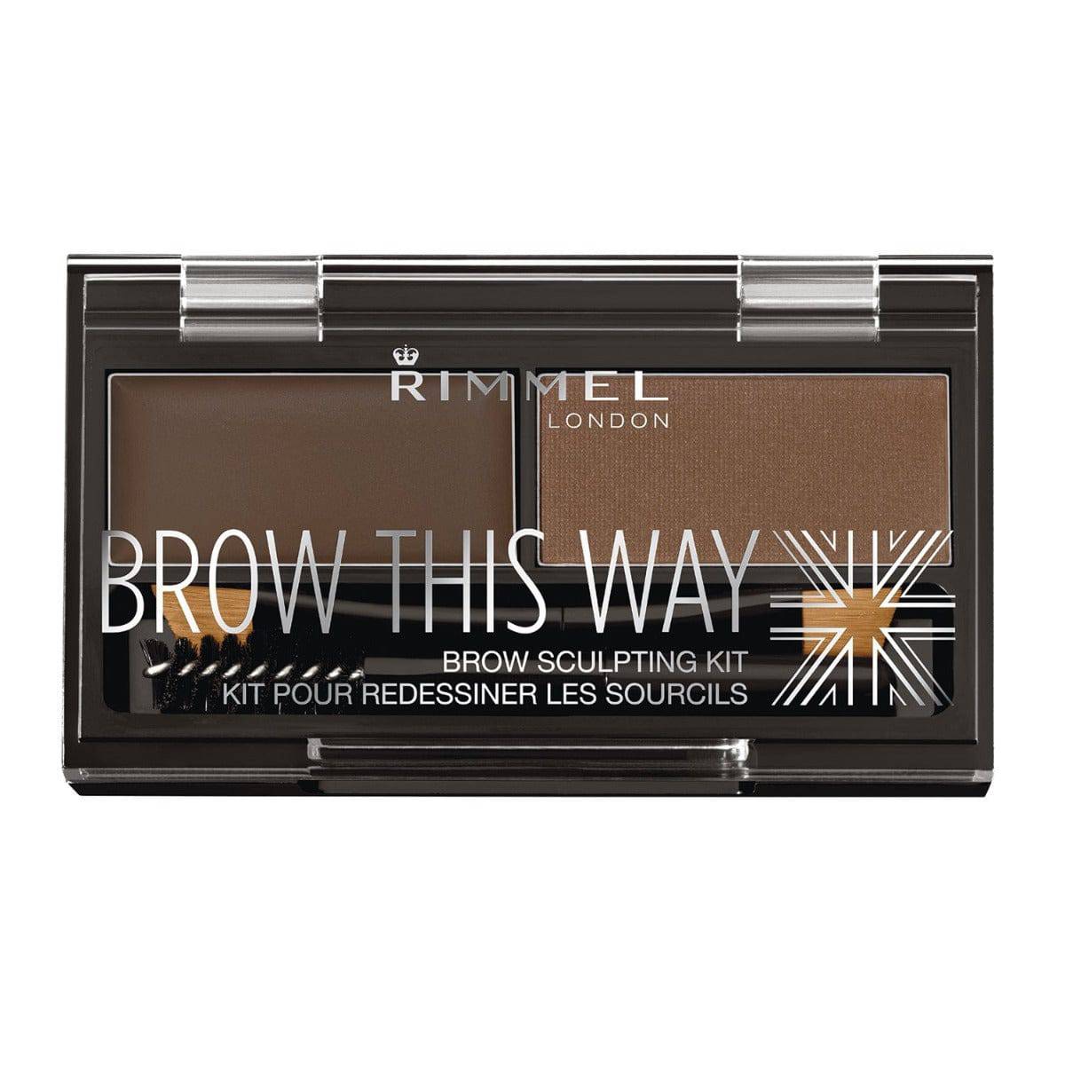 Rimmel Brow This Way Palette Dark Brown 034003 | Best Price in Pakistan original skincare product Pakistan