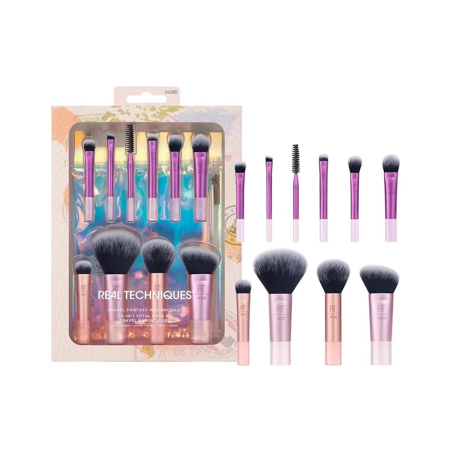 Real Techniques Travel Fantasy Mini Brush Set 10's | Best Price in Pakistan original skincare product Pakistan Main image