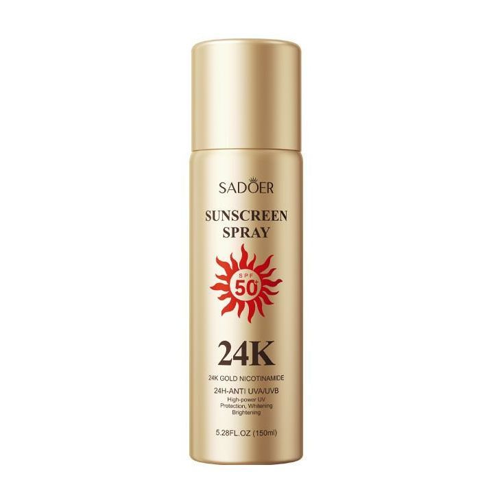 Sadoer Sunscreen Spray Spf50 24K Gold 150Ml | Best Price in Pakistan original skincare product Pakistan Main image