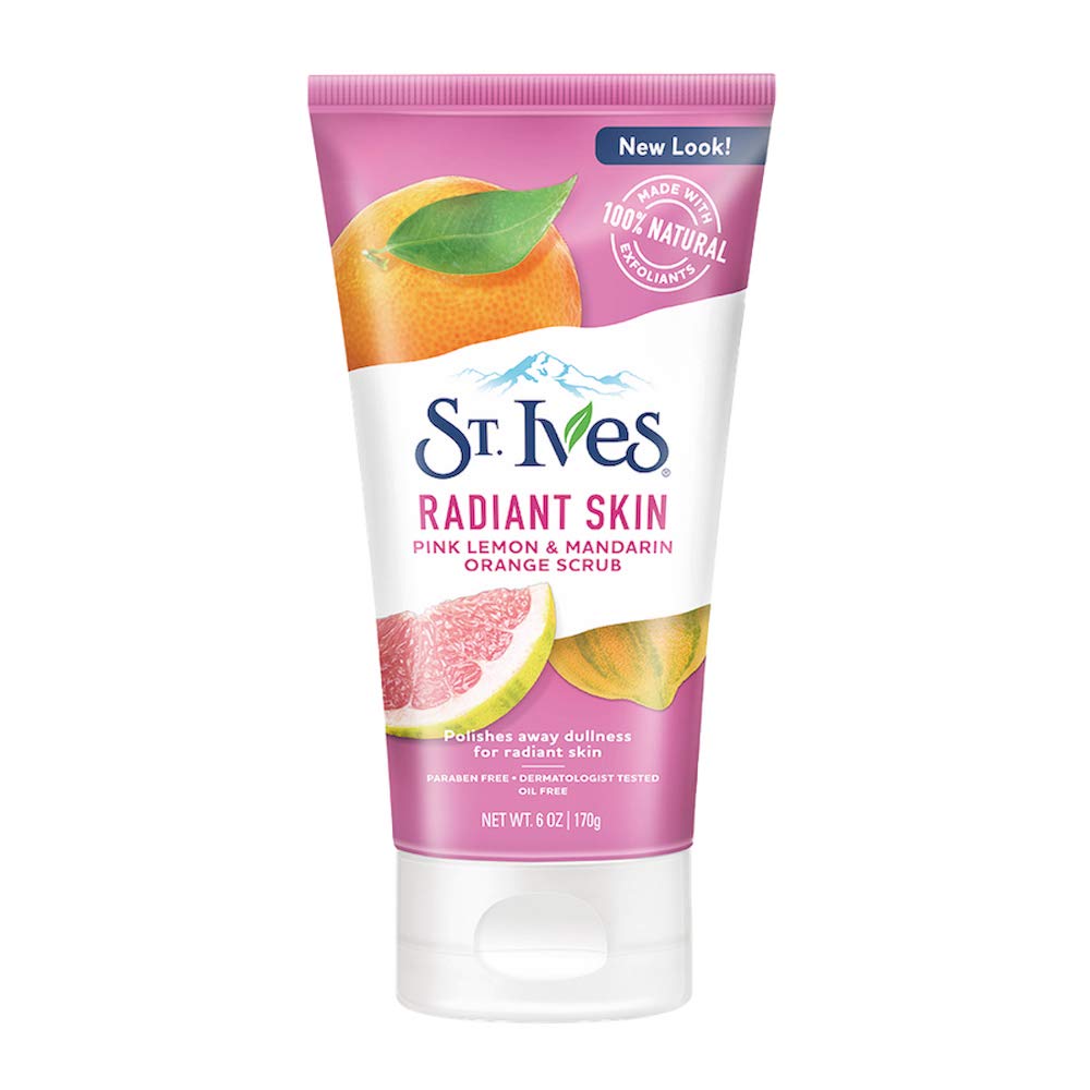 St. Ives |  Face Scrub Radiant Skin Pink Lemon & Mandarin Orange Scrub 6Oz/170G | Best Price in Pakistan original skincare product Pakistan مرکزی تصویر