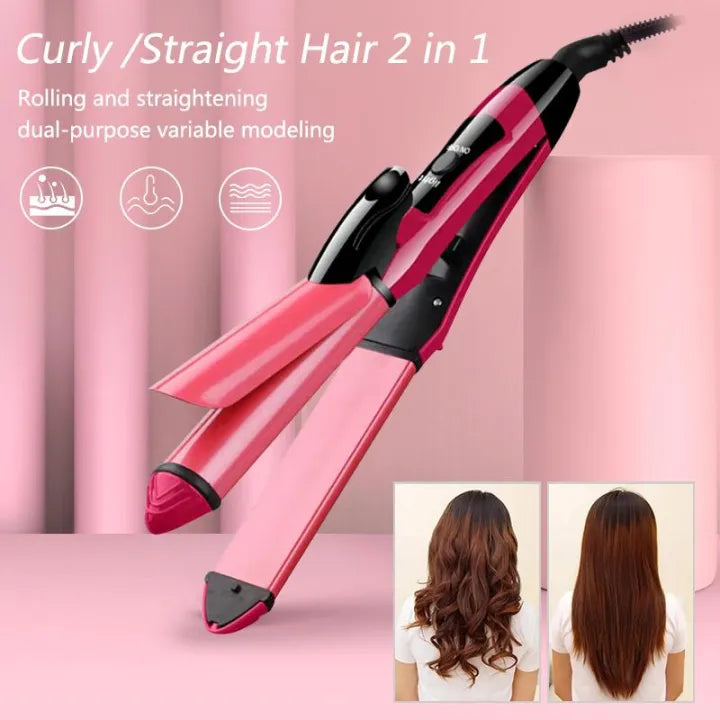 Nova Hair Straightner & Curler 2In1 | Best Price in Pakistan original skincare product Pakistan Main image
