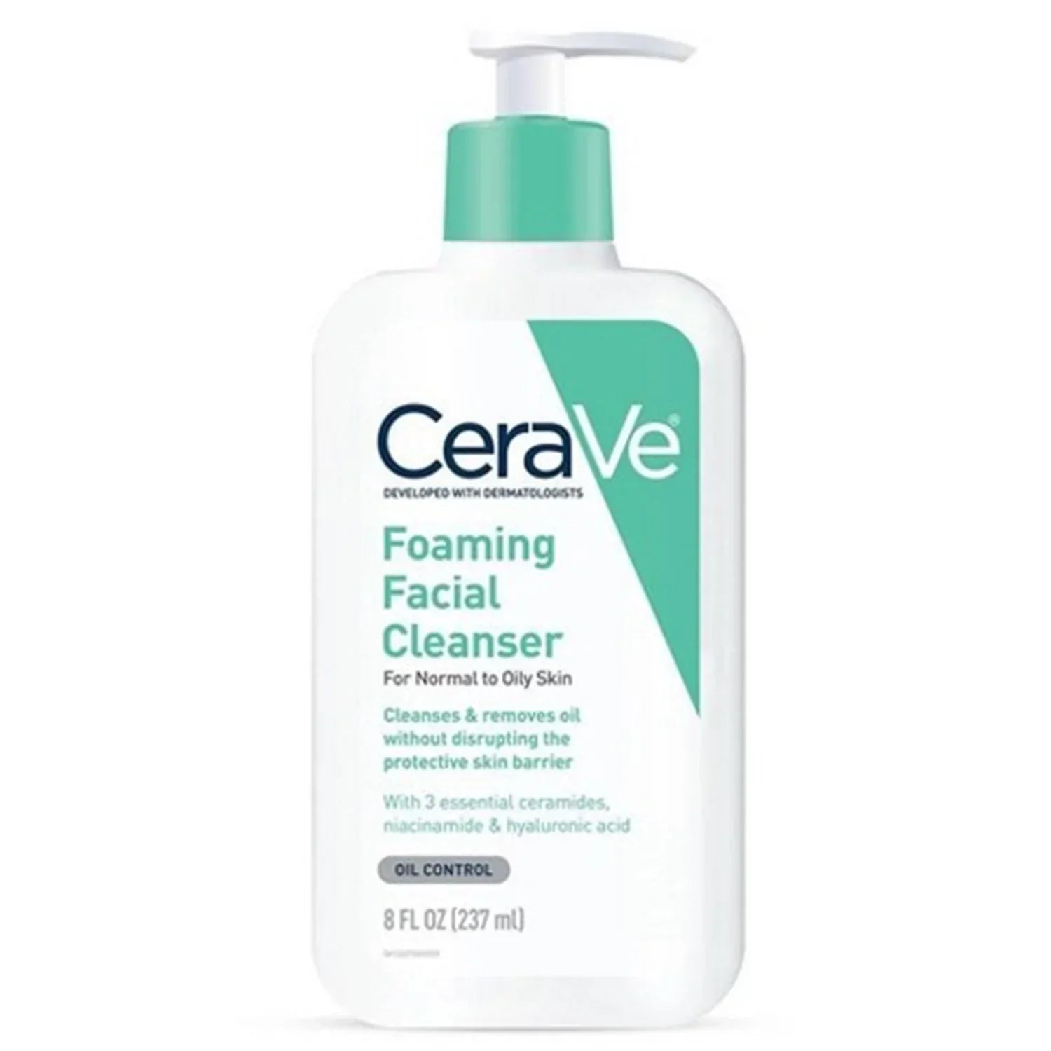 Cerave Foaming Facial Cleanser Oil Control 8Oz/237Ml | Best Price in Pakistan original skincare product Pakistan مرکزی تصویر