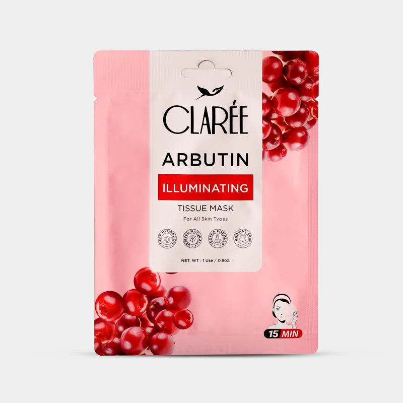 Herbion Arbutin Illuminating Tissue Mask | Best Price in Pakistan original skincare product Pakistan مرکزی تصویر