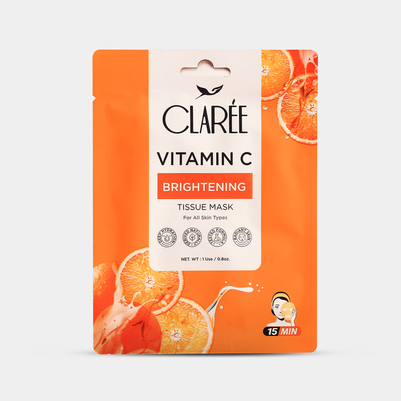 Herbion Vitamin C Brightening Tissue Mask 25Ml | Best Price in Pakistan original skincare product Pakistan Main image