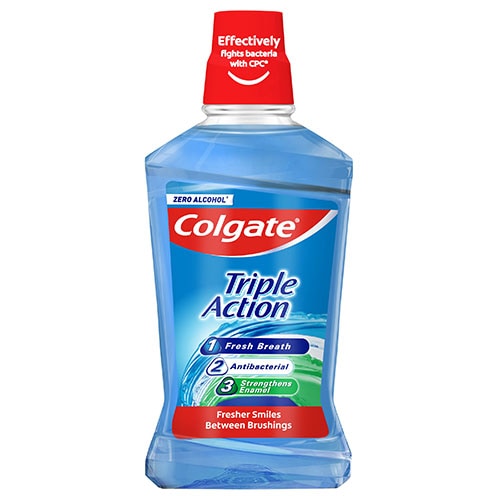 Colgate | Mouth Wash Triple Action 500Ml | Best Price in Pakistan original skincare product Pakistan