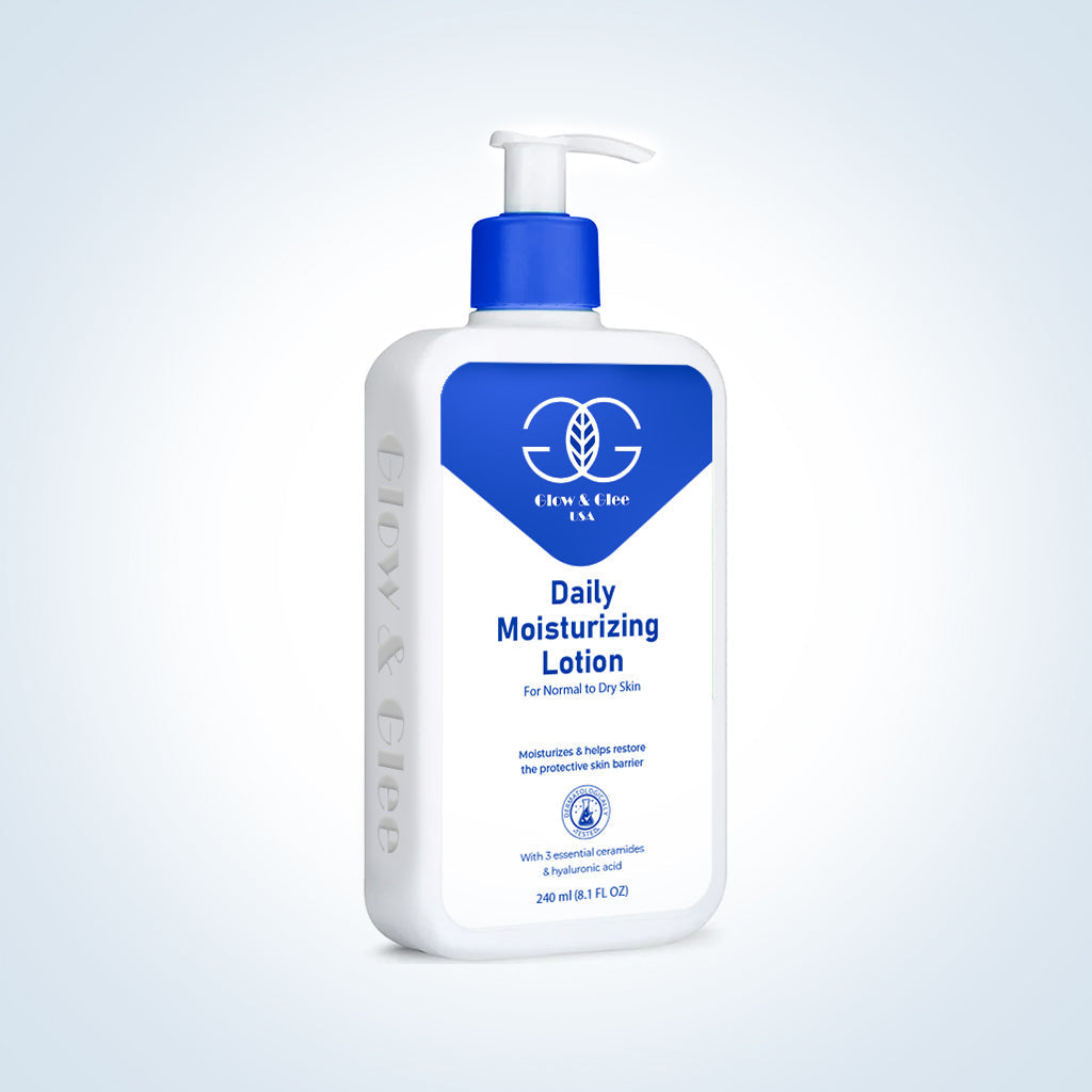 Glow & Glee Daily Moisturizing Lotion For Normal To Dry Skin 240Ml | Best Price in Pakistan original skincare product Pakistan مرکزی تصویر