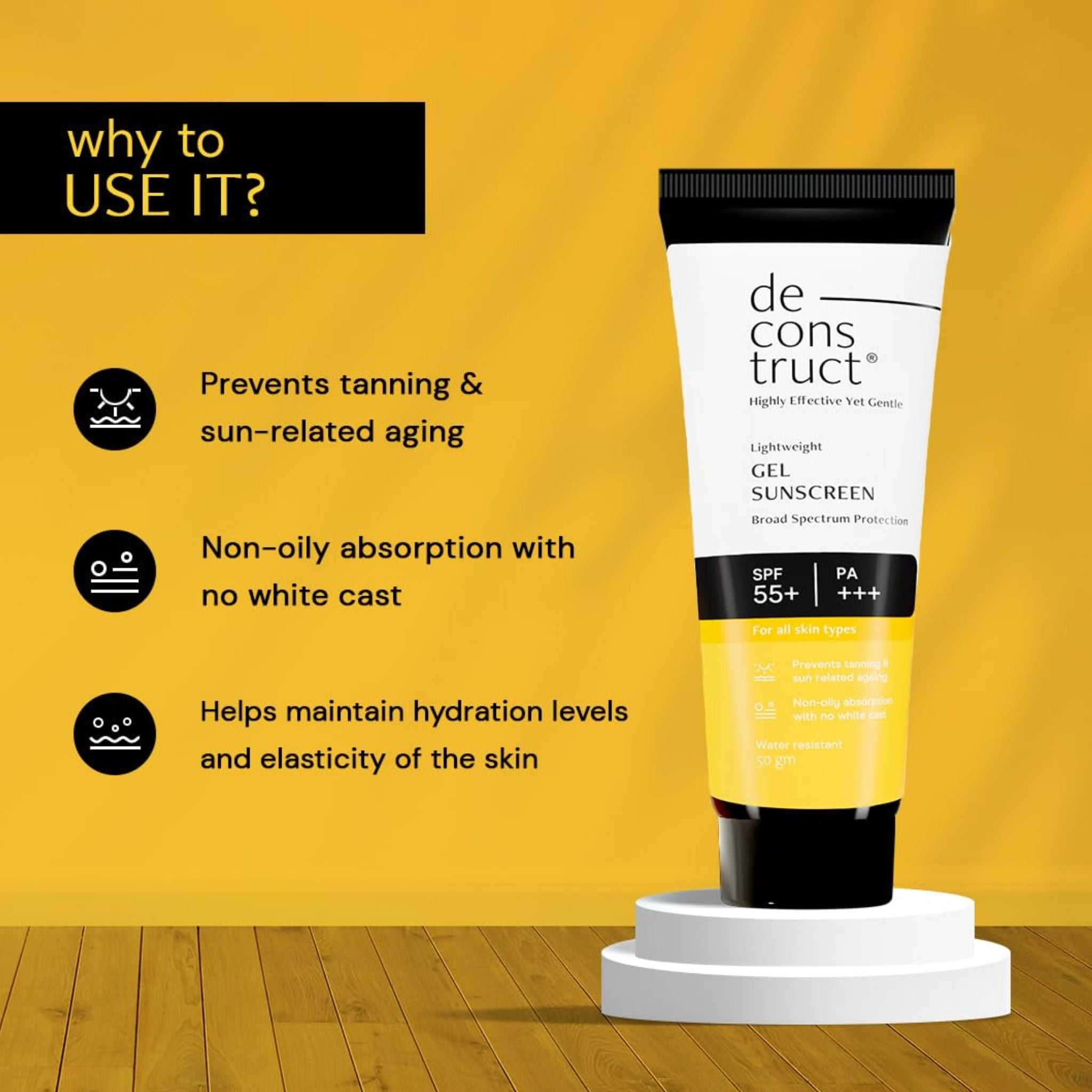 Deconstruct Face Gel Sunscreen Spf 55+ And Pa+++ Secondary image