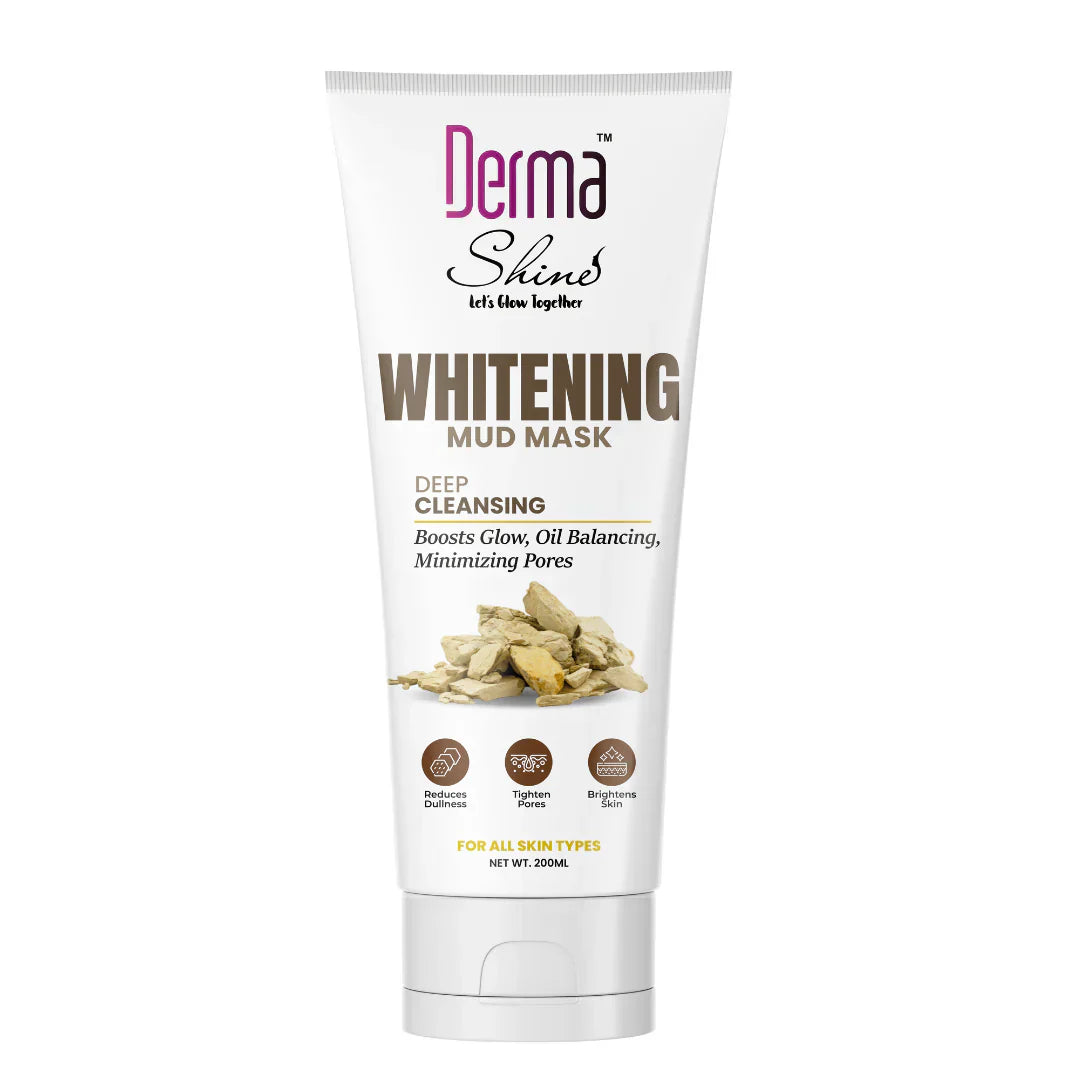Derma Shine Deep Cleansing Whitening Mud Mask 200ml | Best Price in Pakistan original skincare product Pakistan