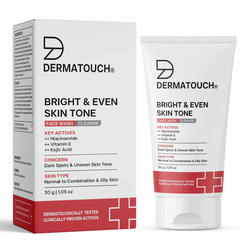 Dermatouch Bright & Even Skin Tone Face Wash 30g | Best Price in Pakistan original skincare product Pakistan
