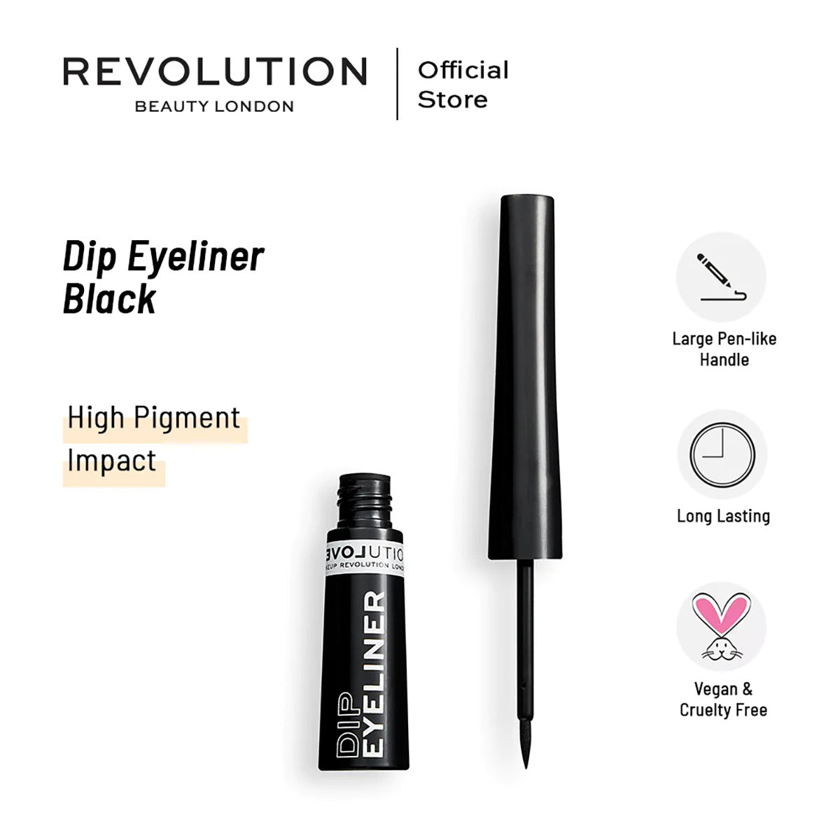Revolution | Dip Eyeliner Black | Best Price in Pakistan original skincare product Pakistan مرکزی تصویر