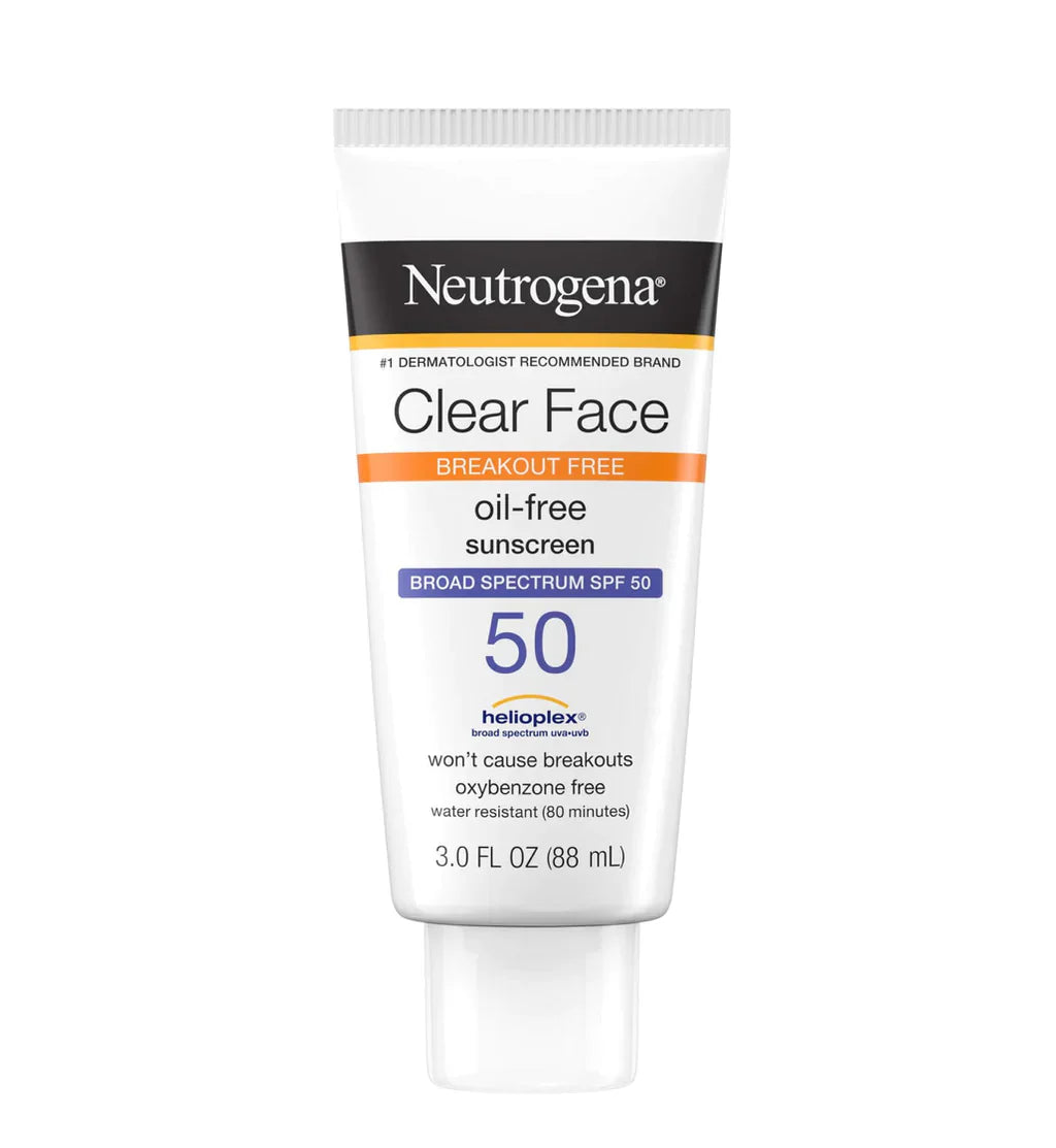Neutrogena Clear Face Breakout Free Sunscreen Spf 50 88Ml | Best Price in Pakistan original skincare product Pakistan