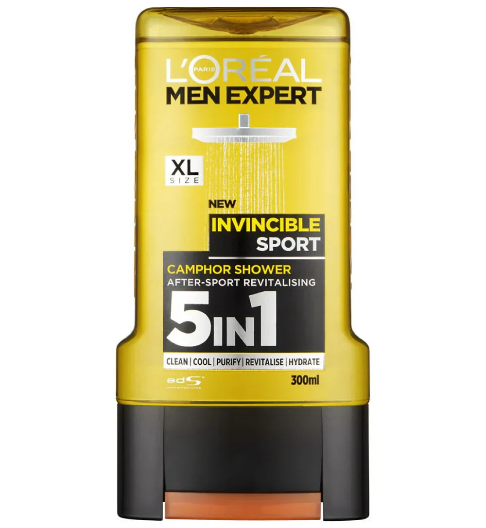 L'Oreal  Men Expert Shower Gel Invincible Sport 300Ml | Best Price in Pakistan original skincare product Pakistan