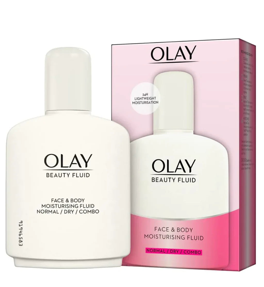 Olay Beauty Fluid Face & Body Moisturising Fluid Normal 200Ml | Best Price in Pakistan original skincare product Pakistan مرکزی تصویر