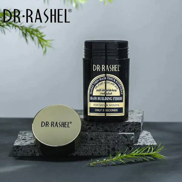 Dr.Rashel 5 Second Hair Building Fibers For Men & Women | Natural Black | Best Price in Pakistan original skincare product Pakistan مرکزی تصویر