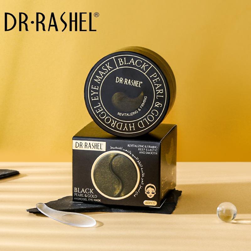 Dr Rashel | Gold Black Pearl Revitalizing & Firming Hydrogel Eye Mask 60 Pcs | Best Price in Pakistan original skincare product Pakistan مرکزی تصویر