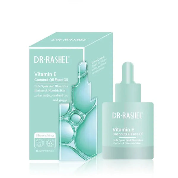 Dr. Rashel Vitamin E Coconut Oil Face Oil | Best Price in Pakistan original skincare product Pakistan مرکزی تصویر