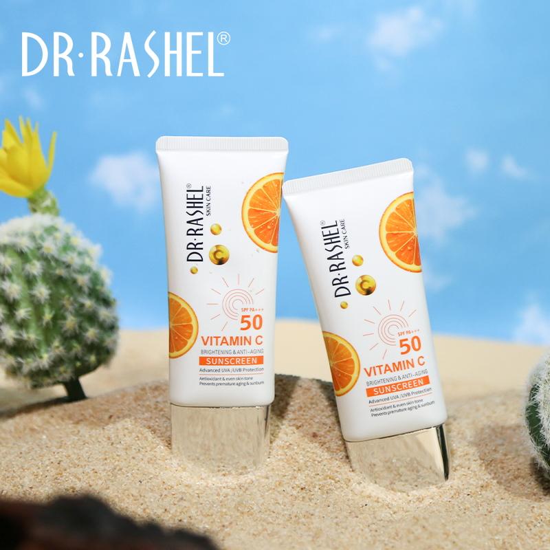Dr Rashel | Brightening & Anti-aging Sunscreen SPF50 PA+++ 50g | Best Price in Pakistan original skincare product Pakistan