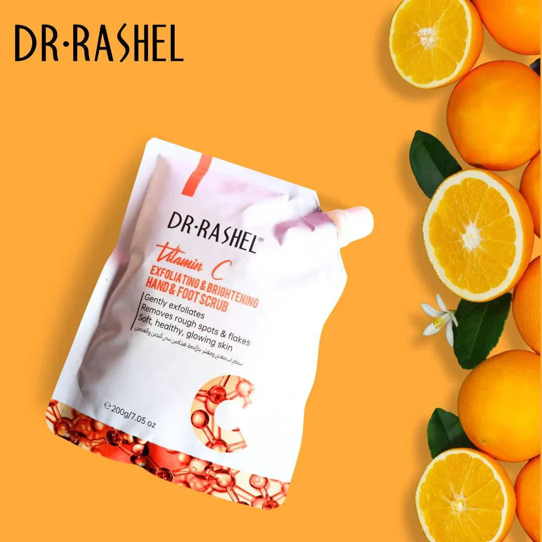 Dr.Rashel Vitamin C Exfoliating & Brightening Hand & Foot Scrub | 200g | Best Price in Pakistan original skincare product Pakistan Main image