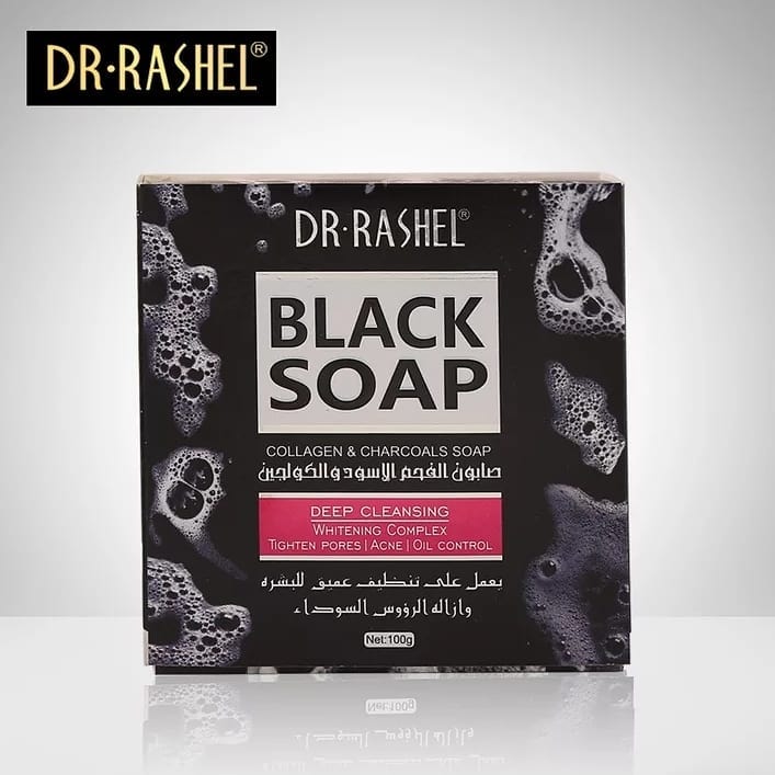 Dr Rashel Black Soap 100G | Best Price in Pakistan original skincare product Pakistan