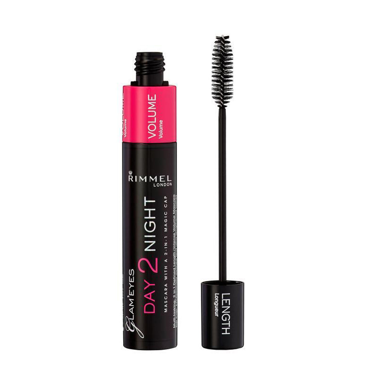 Rimmel London | Day 2 Night Mascara | Black | Best Price in Pakistan original skincare product Pakistan Main image