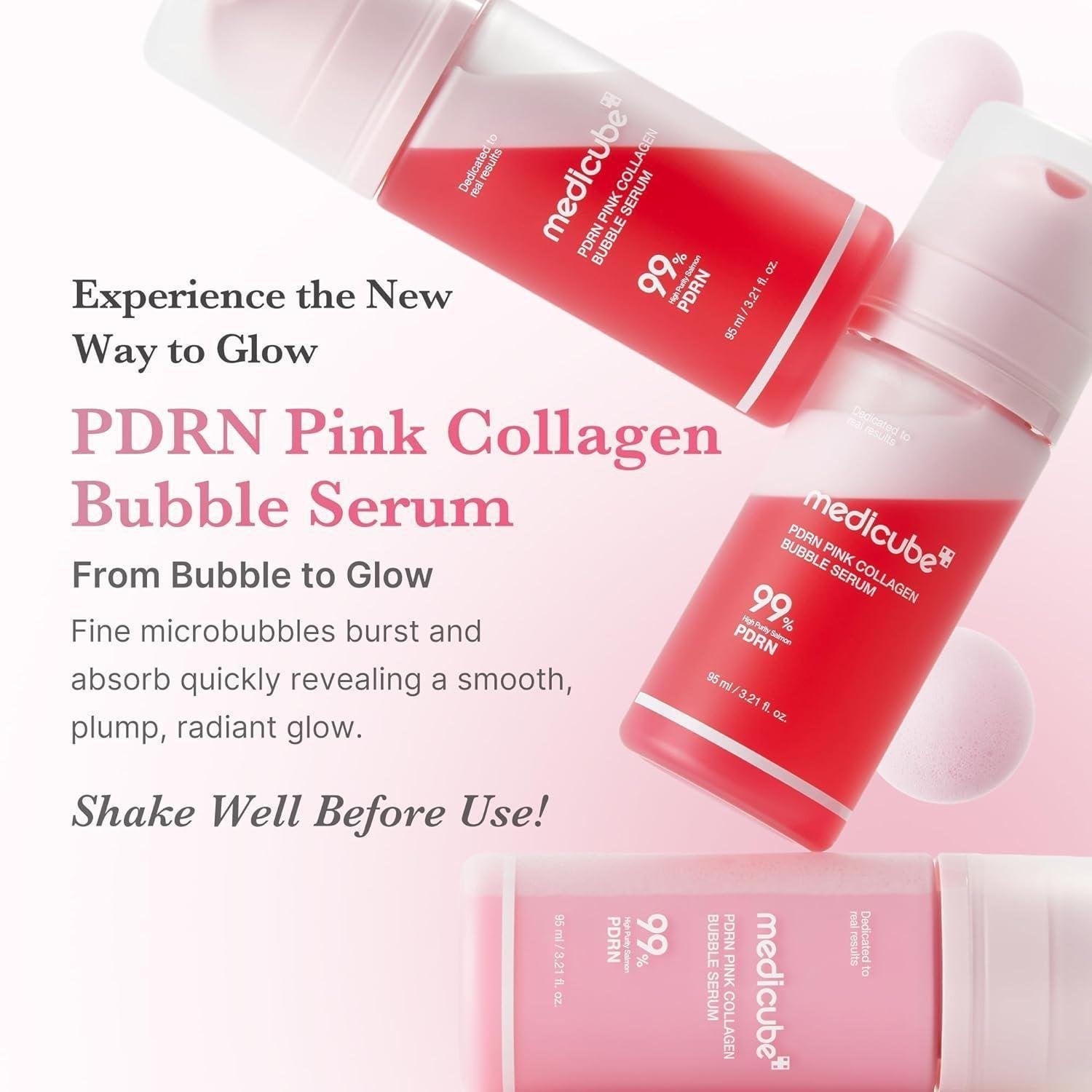 Medicube | PDRN Pink Collagen Bubble Serum | 95ml | Best Price in Pakistan original skincare product Pakistan Main image
