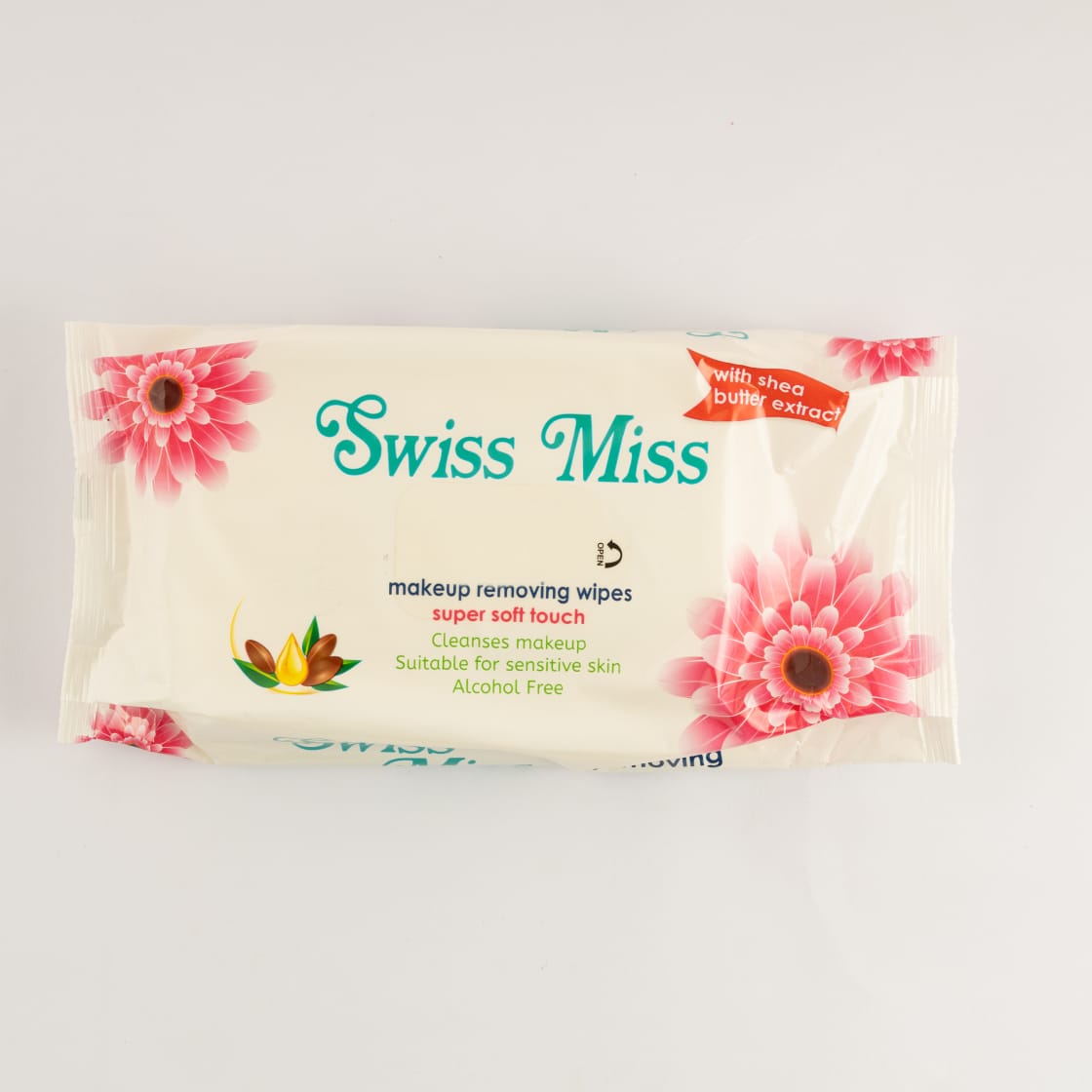 Swiss Miss | Swiss Miss Makeup Remover Wipes With Shea Butter Extract 60 Pcs | Best Price in Pakistan original skincare product Pakistan