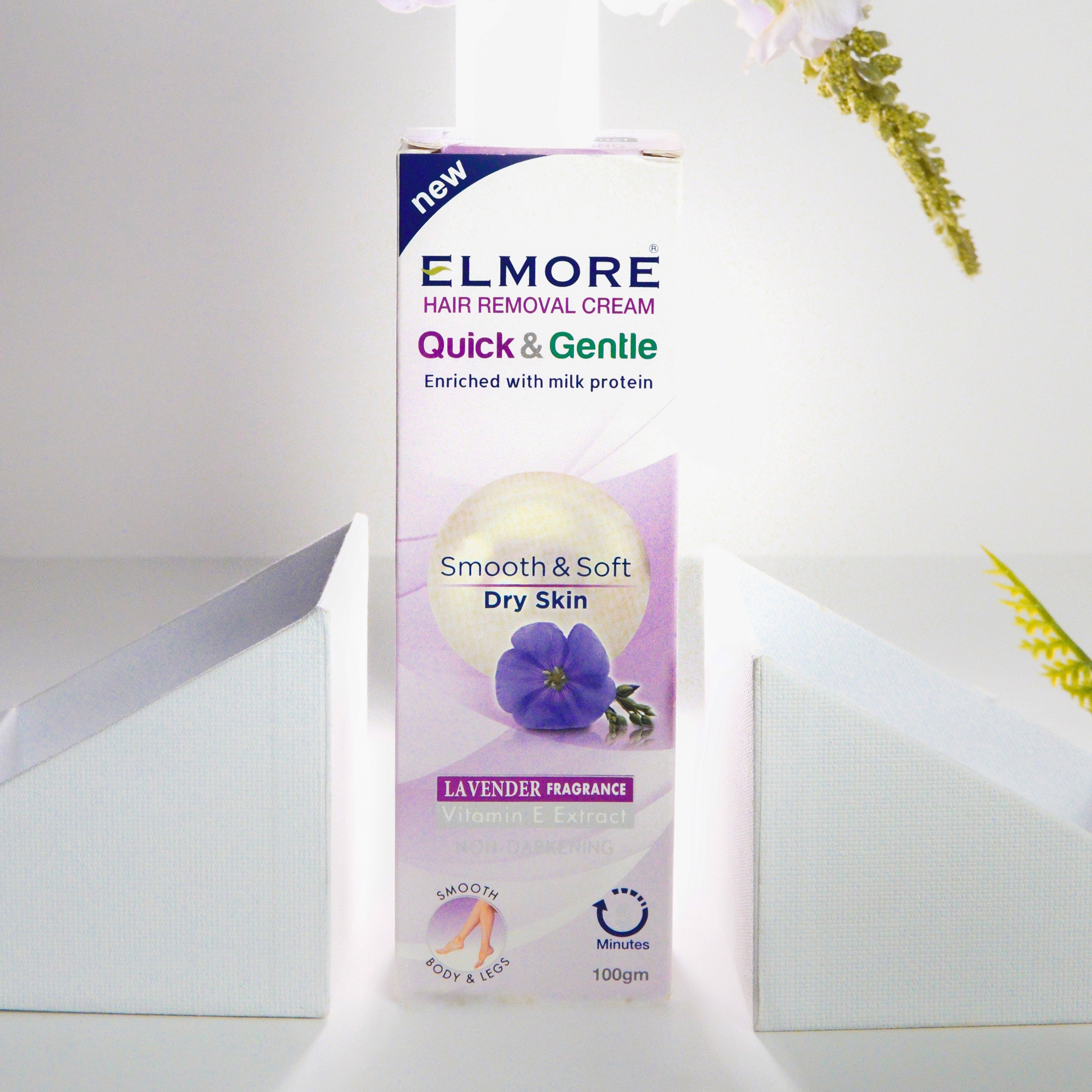 Elmore Hair Removal Cream Lavender Fragrance | Best Price in Pakistan original skincare product Pakistan مرکزی تصویر