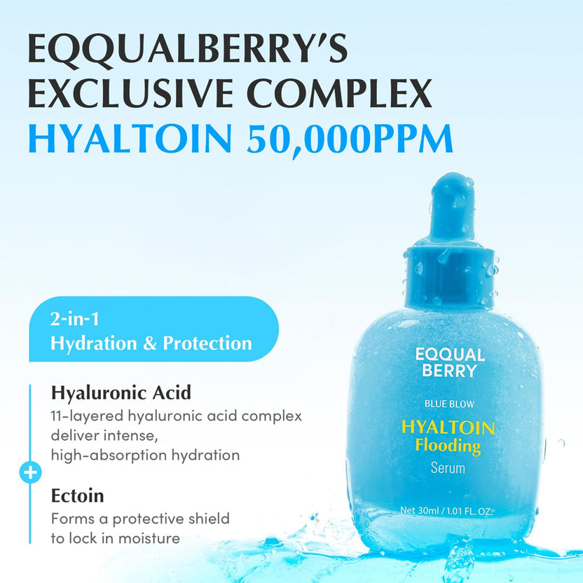 Eqqualberry | Blue Blow Hyaltoin Flooding Serum | 30ml | Best Price in Pakistan original skincare product Pakistan Main image