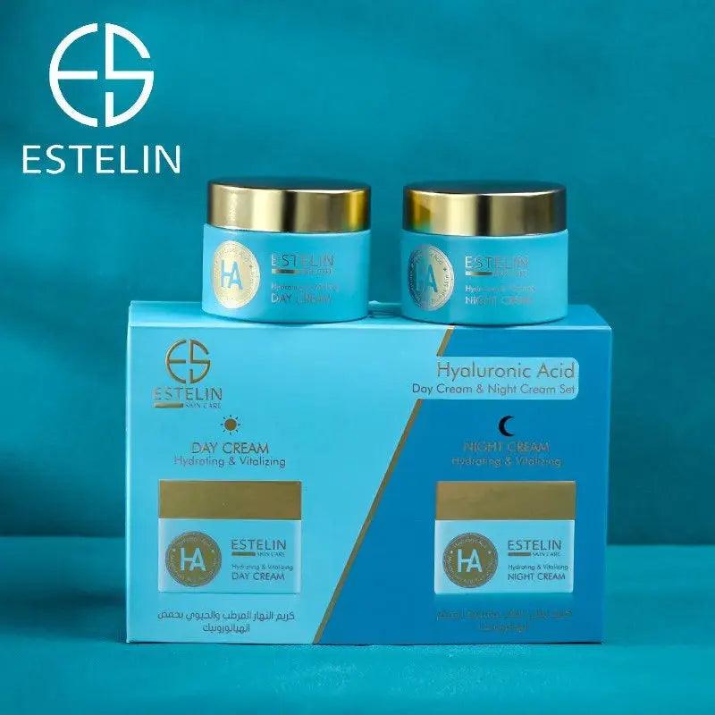 Estelin | Hyaluronic Acid Hydrating & Vitalizing Day Cream And Night Cream Set | Best Price in Pakistan original skincare product Pakistan Main image