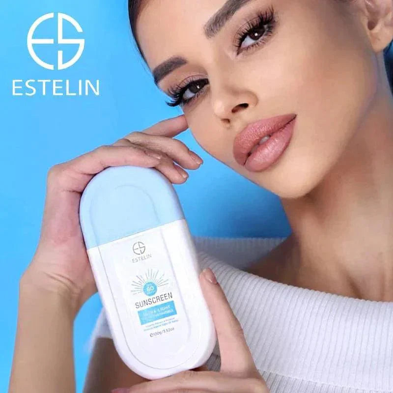 Estelin | Ultra-Light Hydrating invisible Sunscreen SPF 80 | 100g | Best Price in Pakistan original skincare product Pakistan Main image