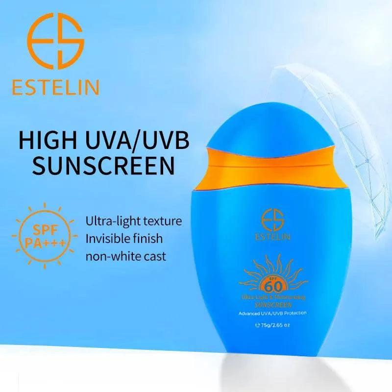 Estelin Ultra-light & Moisturizing Sunscreen SPF 60 PA+++ 75G | Best Price in Pakistan original skincare product Pakistan Main image