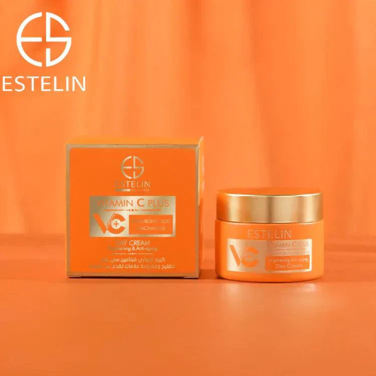 Estelin | Vitamin C Plus Brightening  & Anti-Aging Day Cream | 50g | Best Price in Pakistan original skincare product Pakistan Main image