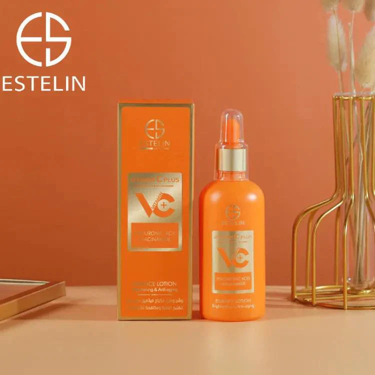 Estelin | Vitamin C Plus Brightening & Anti-Aging Essence Lotion | 100ml | Best Price in Pakistan original skincare product Pakistan