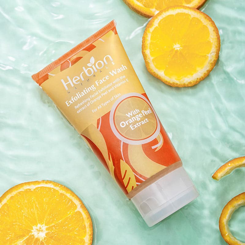 Herbion Orange Exfoliating Facewash | Best Price in Pakistan original skincare product Pakistan Main image