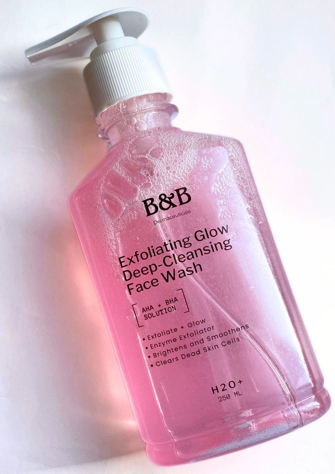 B&B Derma | Exfoliating Glow Deep-Cleansing Face Wash  (AHA+BHA Solution) | Best Price in Pakistan original skincare product Pakistan Main image