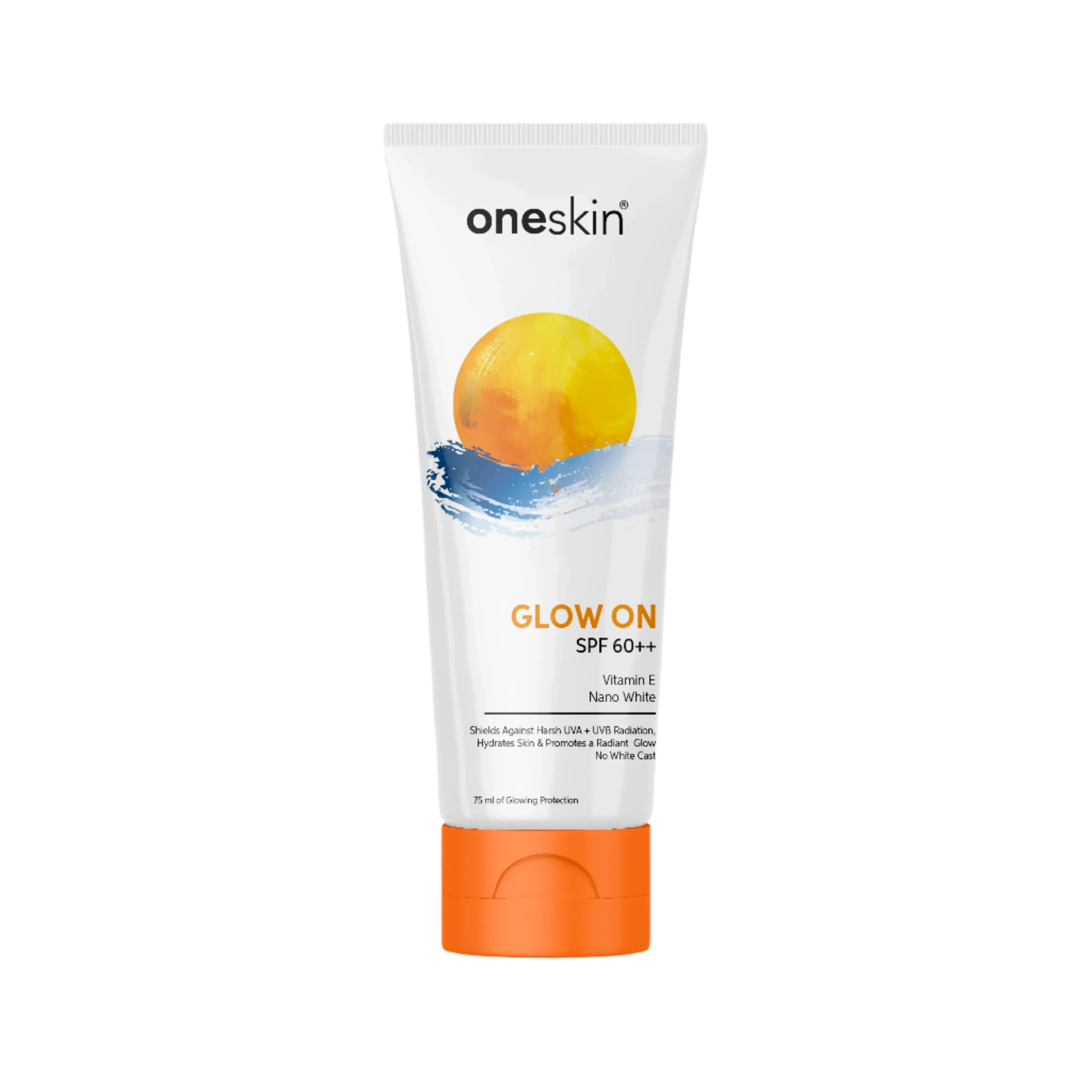 Oneskin | Glow on | Brightening & Hydrating SPF 60++ Cream | 75ml | Best Price in Pakistan original skincare product Pakistan Main image
