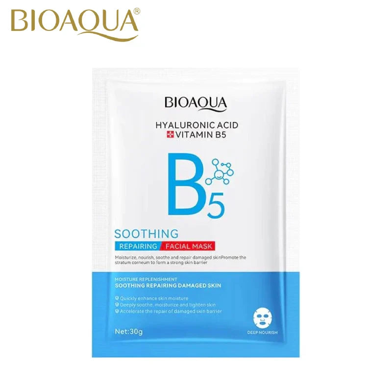 Bioaqua Hyaluronic Acid Vitamin B5 Facial Mask 30G | 1 PC | Best Price in Pakistan original skincare product Pakistan